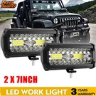 2X 7" 300W Led Work Light Bar Flood Spot Offroad 4WD Driving Fog Suv. Fixed Price $24.95.