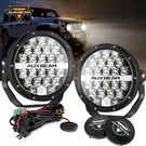 Auxbeam 7" 240W Led Work Light Bar Offroad Driving Pods + Black Cover For Jeep. Fixed Price $149.99.