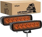 Nilight 6INCH Amber Led Bar 2PCS 18W Spot Driving Fog Single Row Lights. Fixed Price $19.99.