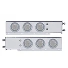 Stainless Steel Rear Mud Flap Hanger Bar Clear Led Lights Spring United 61731. Fixed Price $299.95.
