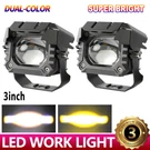 Braveway 3 Inch Led Work Lights Cube Pods Driving Lamp For Can-am Outlander Atv. Fixed Price $38.99.