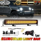 20" Led Work Light Bar Flood Spot Combo For Jeep Offroad Driving Truck Suv Drl. Fixed Price $215.99.