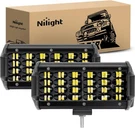 Nilight Led Pods 2PCS 6.5 Inch 72W 7000LM Quad Row Bar Spot Lights. Fixed Price $29.00.
