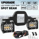 Tow Hitch Mount Bracket + 2X 4" Led Work Light Pods Driving Backup Reverse Truck. Fixed Price $32.03.