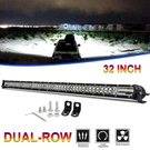 32 Inch Slim Dual Row Led Light Bar Combo Beam Truck Fog Offroad Work Lamp Suv. Fixed Price $44.73.