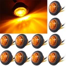 Auxito Amber 3/4" Led Marker Lights Truck Trailer Side Bullet Lamp Bus. Fixed Price $12.34.