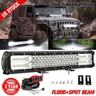 Auxbeam 20"INCH 500W Led Work Light Bar Spot Flood Offroad 4WD Truck Suv Atv 22. Fixed Price $76.23.