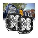Samman Led Driving Light, Square Pods 4.6 Inch Spot Lights 72W 6000K Off .... Fixed Price $196.24.