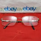 Versace 1066 1053 Light Brown 50 18 135 Unisex Half Rim Eyeglasses "frames Only". Fixed Price $51.00.