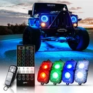 OPT7 Led Rock Light Kit Rgbw Cree Multi Color Underbody Pods Music With Remotes. Fixed Price $99.99.