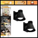 2 Pack Led Outdoor Wall Lights Waterproof Black Porch Lanterns, Anti-rust Scon. Fixed Price $68.99.