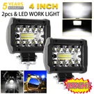 2PCS 12000LM 4" Inch Led Work Light Bar Spot Flood Pods White Fit For Jeep Atv. Fixed Price $19.99.
