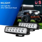 Single Row Nilight Led Bar 2PCS 18W 6INCH Flood Beam Fog Driving Pods 4WD. Fixed Price $20.99.
