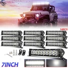10PCS 7'' Led Work Bar Spot Flood Combo Driving Fog Suv Truck Utv Colight. Fixed Price $116.65.
