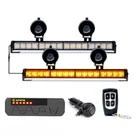 Yellow 17INCH Led Strobe Light Bar Windshield Emergency Warning Traffic Advisor. Fixed Price $66.49.