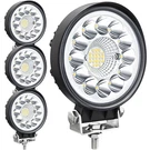 Led Light Pods For Trucks, 4 Tractor Work Inch, Round. Fixed Price $59.99.