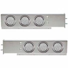 Stainless Steel Rear Mud Flap Hanger Bar Clear Led Lights Spring United 61731. Fixed Price $225.00.