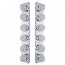 United Pacific 37465 Air Cleaner Light Box Panel Stainless Steel, 12 Cutouts, Am. Fixed Price $345.53.