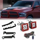 40W 3'' Led Pods (red Shell) + Ditch Mounts Wiring For Ram 2500 3500 2010-2024. Fixed Price $74.99.