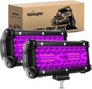 Nilight 6.5 Inch Led Pods Purple Triple Row 2PCS 120W Flood Spot Combo Off. Fixed Price $52.14.