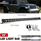 Slim 26INCH Led Light Bar Single Row Spot Flood Combo Work Truck Fit Jeep Suv. Fixed Price $18.00.