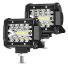 Aaiwa 4 Inch 120W Led Light Bar 12000LM Spot Flood Combo Off Road Triple Row .... Fixed Price $31.99.