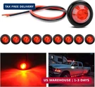 Nilight TL-04 10 Pcs 3/4 Inch Round Led Clearance Front Rear Side Ma. Fixed Price $20.52.