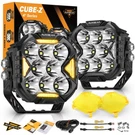 Auxbeam 4'' 112W Side Shooter Led Work Light Bar Cube Pods Off Road Driving Lamp. Fixed Price $144.49.