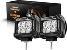 Auxbeam (2PCS/SET) 4 Inch 18W Flood Off Road Led Work Light Bar Suv Atv. Fixed Price $34.99.