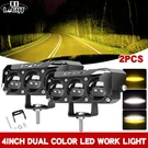 Colight 4"INCH Led Spot Pods Driving Lights White/ Amber Turn Auxiliary Lamp Suv. Fixed Price $34.55.