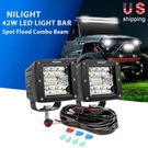 Nilight 3INCH 42W Led Work Bar Spot Flood Combo Fog Driving Lamps Off-road. Fixed Price $39.98.