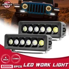 OFFROADTOWN-6INCH White Cree Led Heavy Duty Light Bar Driving Pods Truck Suv. Fixed Price $64.99.