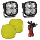 Baja Designs Squadron Sport Clear Driving/combo Led Lights W/ Amber Rock Guards. Fixed Price $269.85.