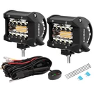 Everbrite 2PCS 4 Inch 60W Led Pods, Off Road Light White/amber. Fixed Price $57.73.
