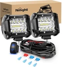 Nilight Led Pods 2PCS 4INCH 60W Off Road Fog Lights Driving Roof Work. Fixed Price $49.99.