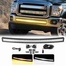 Amber/white Strobe 42'' Light Bar Bumper Combo Kit For F-250 F-350 F-450 11-16. Fixed Price $149.77.