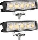 6.3" 90W Led Bar & 2X180 Flood Lights - IP68 Waterproof, Super Bright. Fixed Price $90.99.