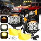 Auxbeam 4IN 92W Offroad Spot Flood Combo Side Shooter Lights Truck Suv Atv. Fixed Price $144.49.
