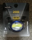 Police Security Connector 200 Lm. Led 3AAA Headlamp Camping Hiking Fishing Light. Fixed Price $12.99.