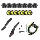 Kc Hilites Gravity Titan 7-LIGHT Led Roof Bar Kit Brackets For Maverick. Fixed Price $2509.98.