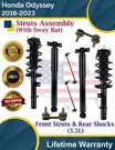 Front Strut & Rear Shock W/sway Bar For Honda Odyssey 3.5L 2018-2023 Lifetime W.. Fixed Price $486.90.