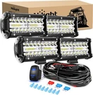 Nilight Led Pods 4PCS 6.5 Inch 120W Bar Triple Rows Spot Flood Combo. Fixed Price $39.99.