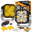 Auxbeam Xp-ultra 4.5'' 128W 15200LM Led Pods Drl Spot Flood Combo Offroad Lights. Fixed Price $161.49.