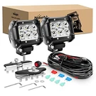 2PCS 18W Spot Led 4 Inch Pods+wiring Harness+pillar Hood Bracket. Fixed Price $60.50.