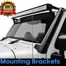 50" 52" Led Light Bar Windshield Mounting Brackets For 07-18 Jeep Wrangler Jk. Fixed Price $63.69.