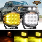 2X Auxbeam 7" Round Led Driving Flood Combo Spotlights Pods Ford. Fixed Price $212.49.
