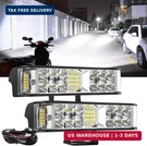 Samman Adtopi 6 Inch Led Light Bar With Wiring Harness Kit, Pods Flood Spot. Fixed Price $65.66.