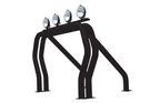 Go Rhino Bed Bars-double Bar/single Kicker Chevy/gmc /ram Ford 9009560DSB. Fixed Price $1109.99.