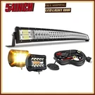 54INCH 300W Curved Led Light Bar Flood Spot Combo Roof Driving For Truck Rzr 4WD. Fixed Price $119.99.