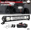 Dual Row 14" Inch Led Light Bar W/wire For Polaris Ranger Xp 1000/1000 Crew Utv. Fixed Price $34.99.